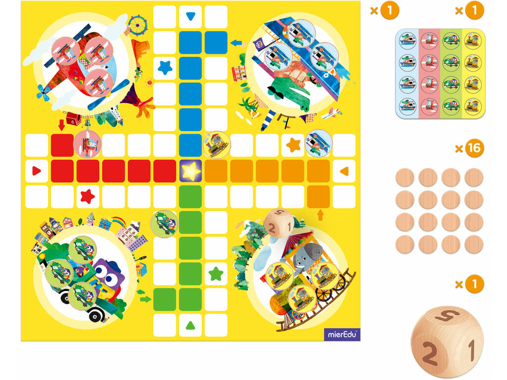 Jogo De Viagem Ludo de Mier Edu ME118