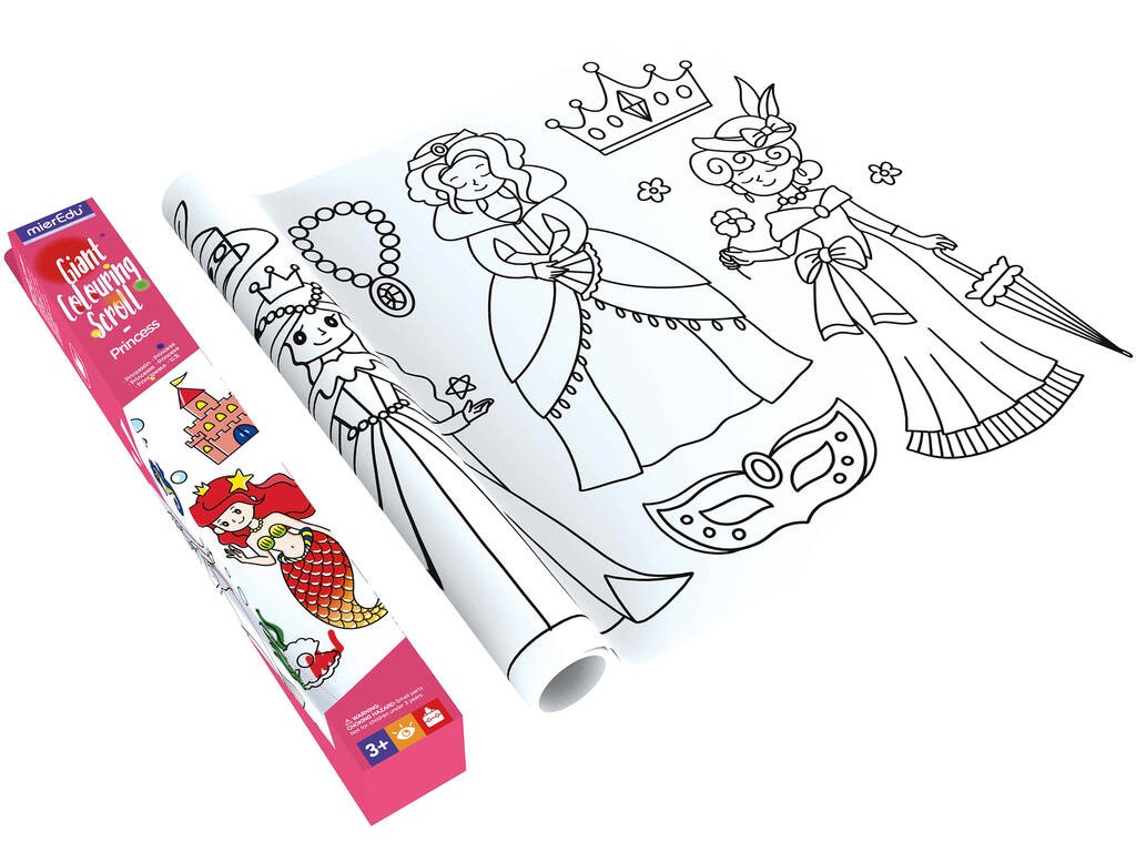 Rotoli Gigante da colorare delle Principesse di Mier Edu ME247