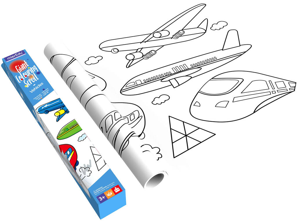 Rouleau géant pour colorier des véhicules Mier Edu ME248 