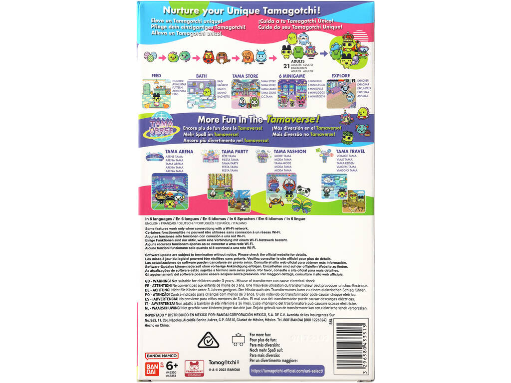 Tamagotchi Uni Cor-de-Rosa Bandai 43351