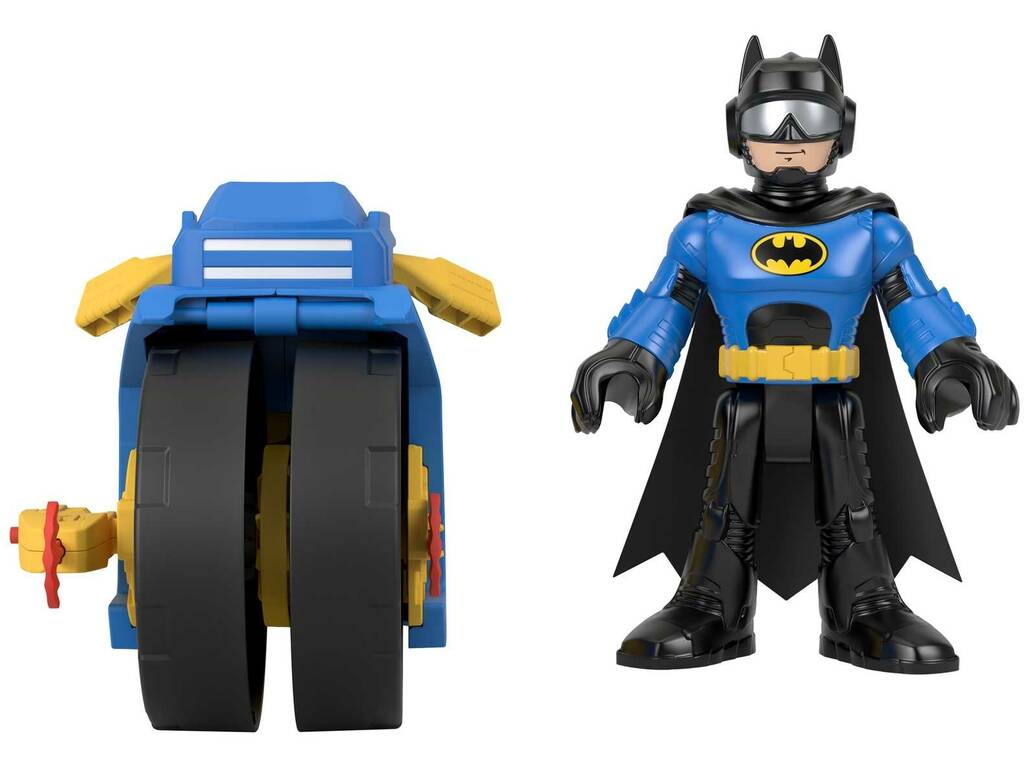 Imaginext XL DC Super Friends Batman e Batcycle Mattel HNM32