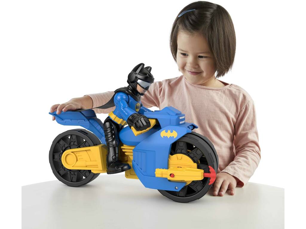 Imaginext XL DC Super Friends Batman e Batcycle Mattel HNM32