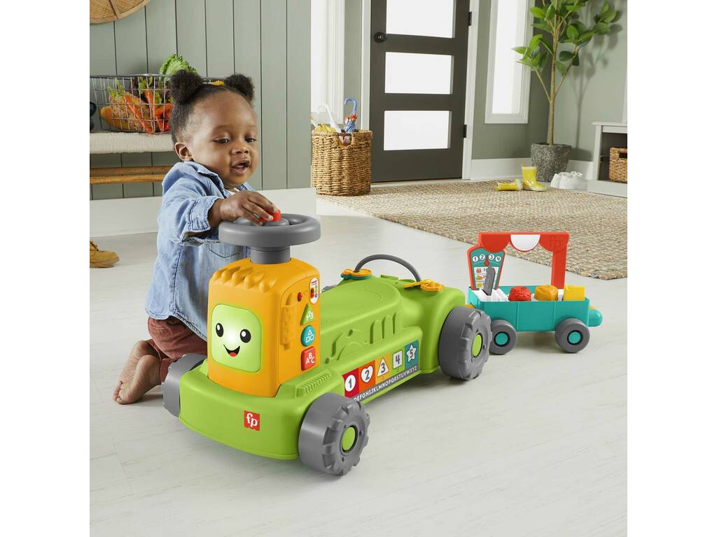 Fisher Price Ridi e Impara Trattore 4 In 1 Mattel HRB83