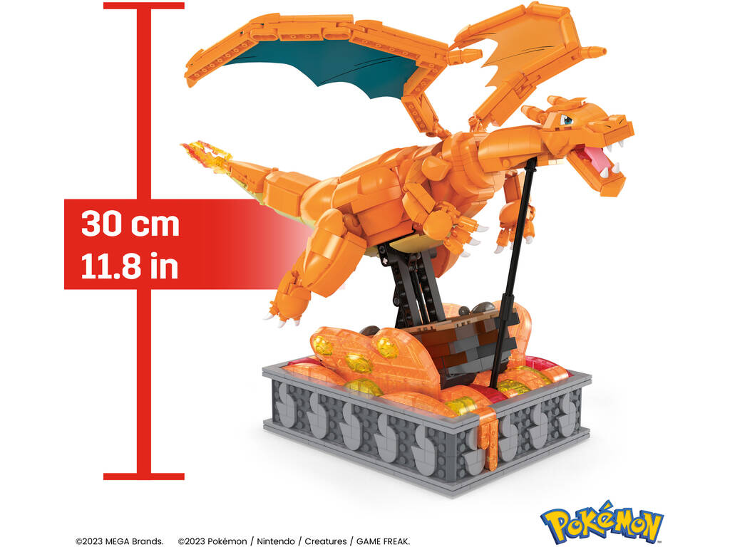 Mega Pokémon Charizard in movimento di Mattel HMW05