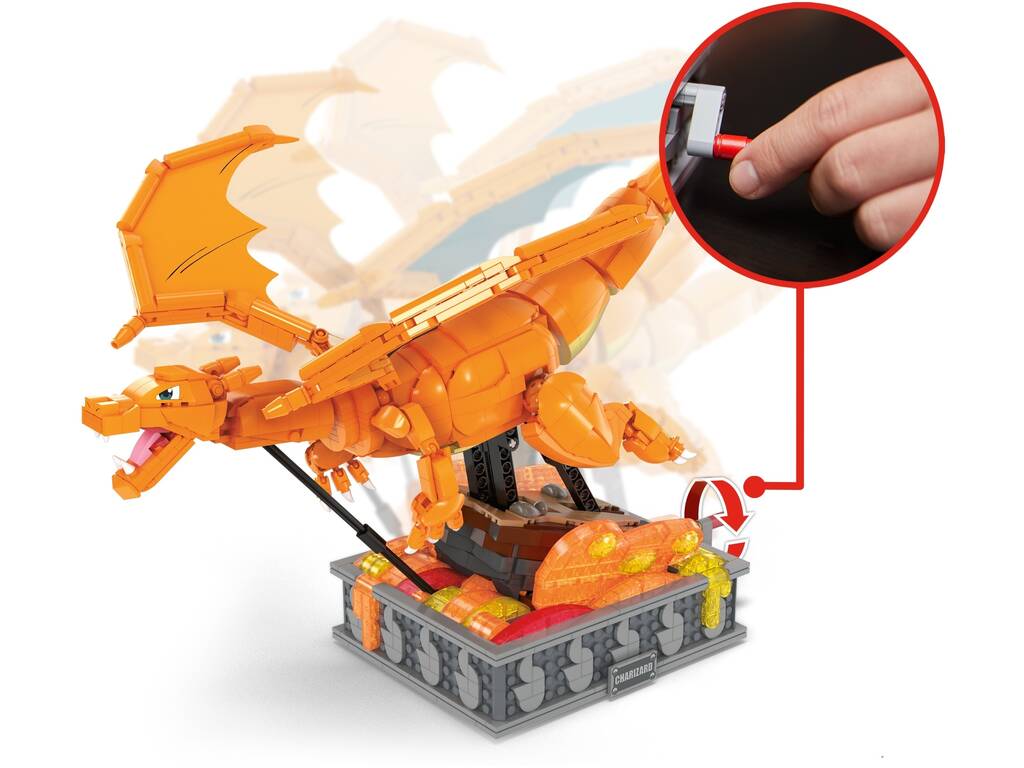 Mega Pokémon Charizard in movimento di Mattel HMW05