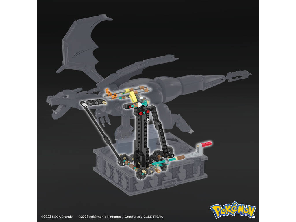 Mega Pokémon Charizard in movimento di Mattel HMW05