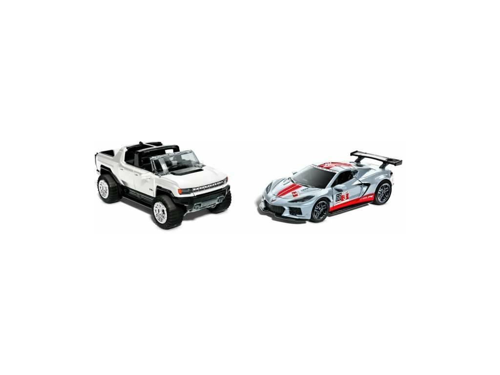 Hot Wheels Pack 2 Pull-Back-Rennwagen Speeders Mattel HPR91