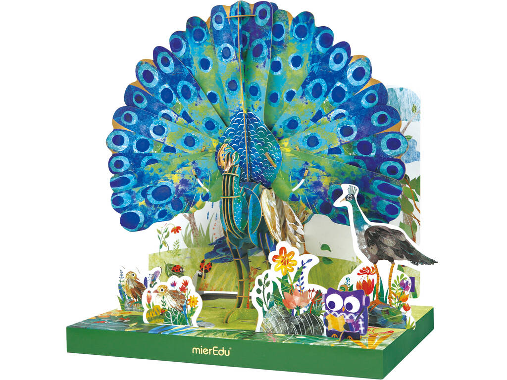 Puzzle 3D Eco Pavo Real Mier Edu ME4213