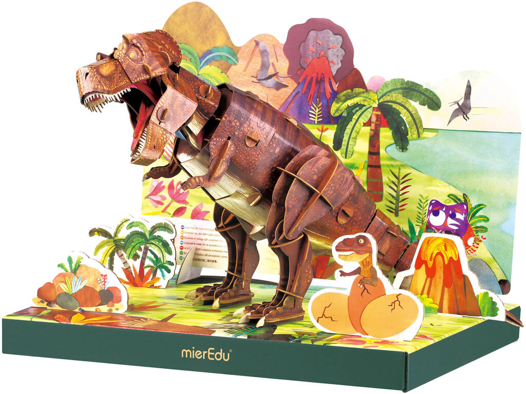 Puzzle 3D Eco Tyrannosaurus Rex di Mier Edu ME4241