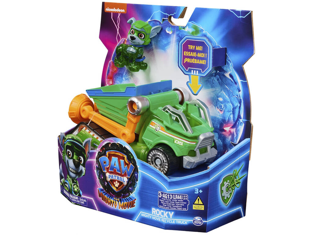 Paw Patrol Mighty Movie Spin Master Rocky Vehicle 6067508