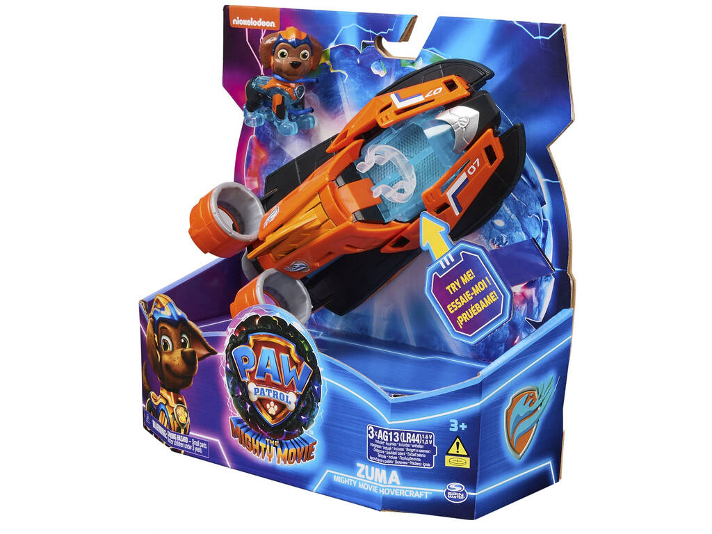 Patrouille Canine Le Mighty Movie Zuma avec Véhicule Spin Master 6067510