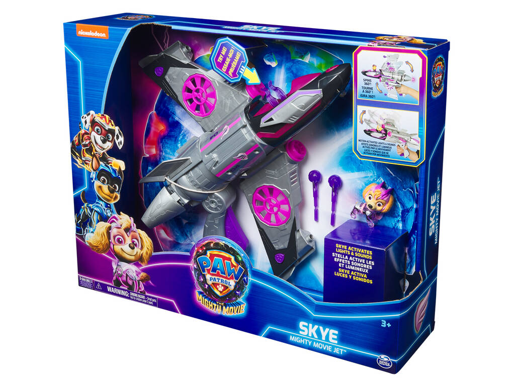 Patrulla Canina Mighty Movie Vehículo Deluxe Skye de Spin Master 6067498