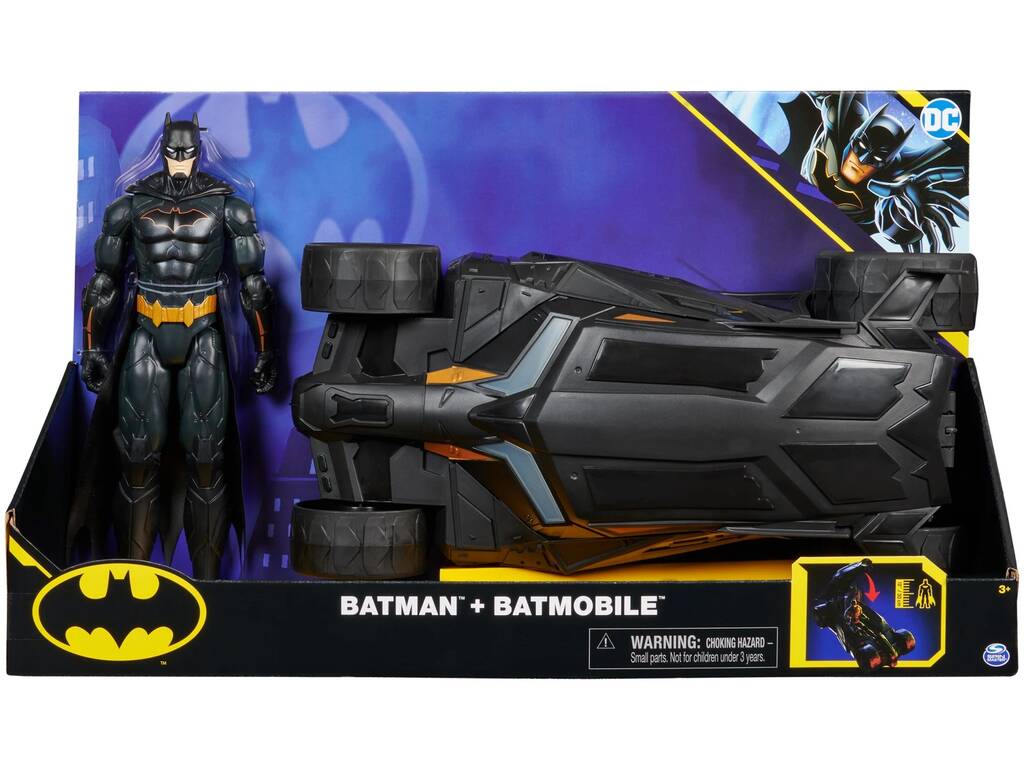 Batman Batmobile et figurine 30 cm. Spin Master 6064628