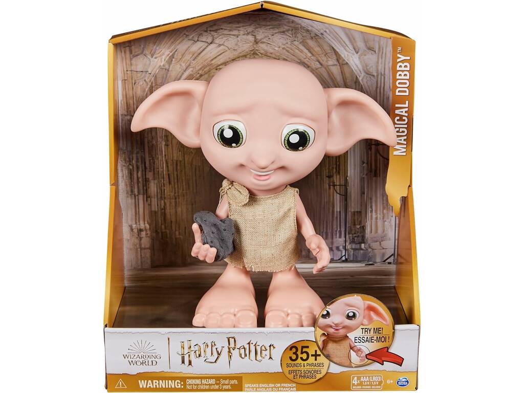 Harry Potter Interactive Magic Dobby Figure Spin Master 6069166
