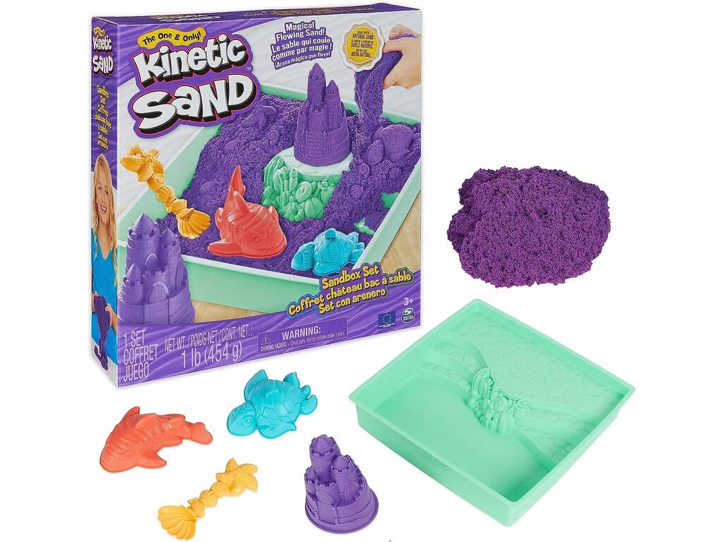 Kinetic Sand Box Set Viola di Spin Master 6067477