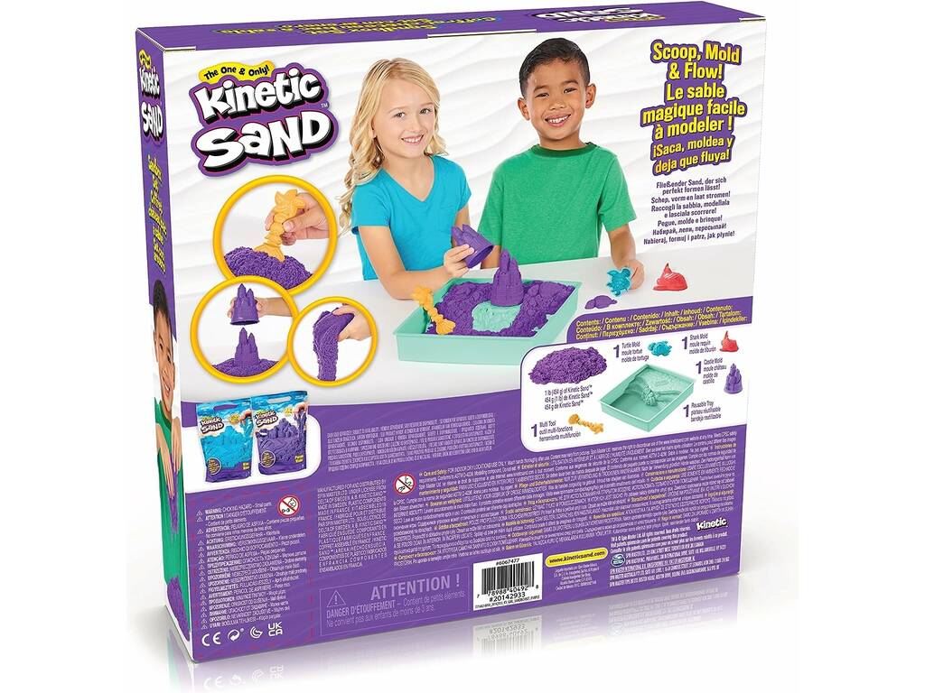 Kinetic Sand Box Set Viola di Spin Master 6067477