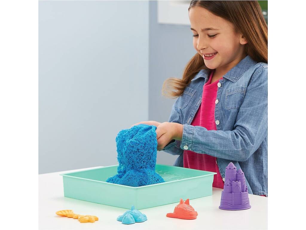 Kinetic Sand Box Set Blu di Spin Master 6067478