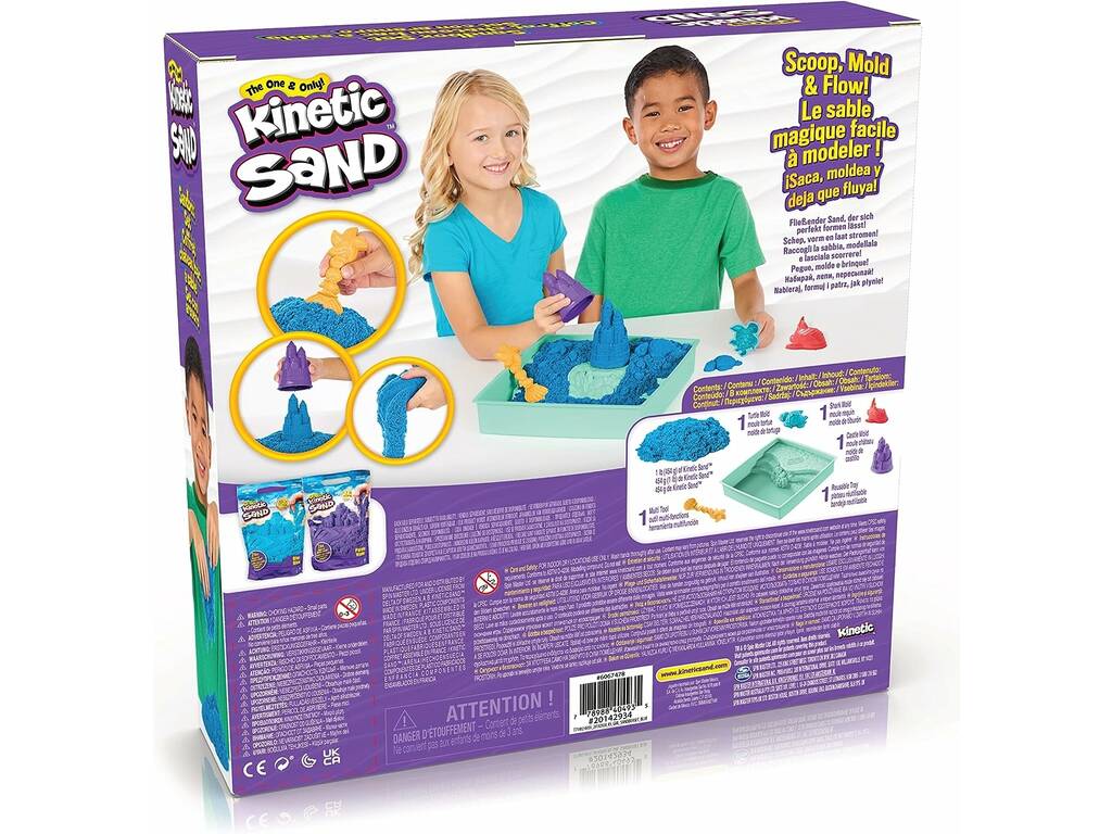 Kinetic Sand Box Set Blu di Spin Master 6067478