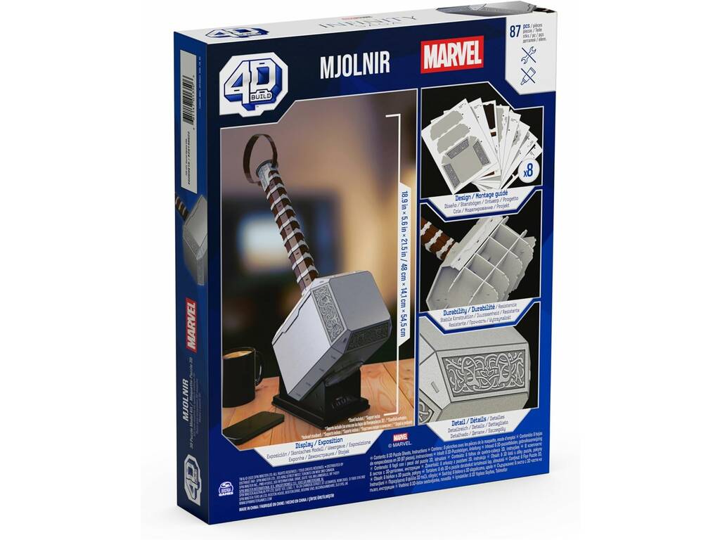 Puzzle 4D Marvel Martello Di Thor Spin Master 6069816