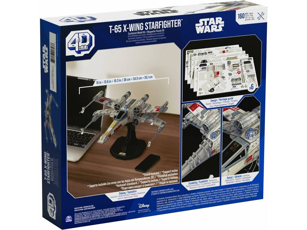Puzzle 4D Star Wars T-65 X-Wing StasrFighter Spin Master 6069813