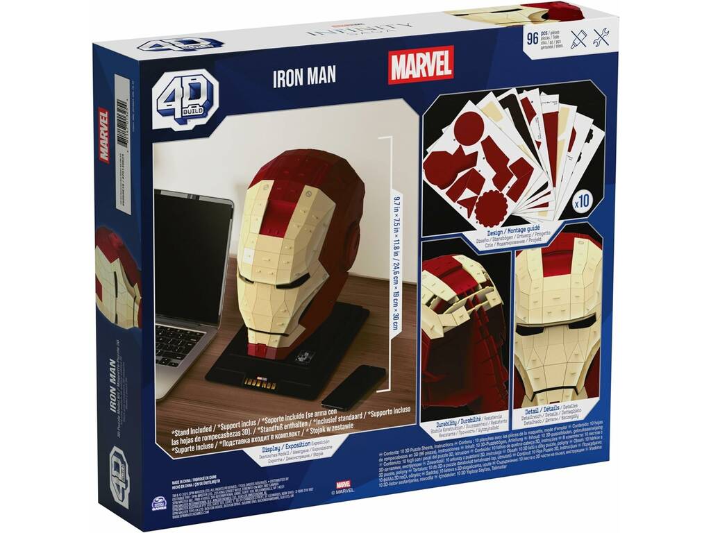 Marvel 4D Puzzle Ironman Helmet Spin Master 6069819