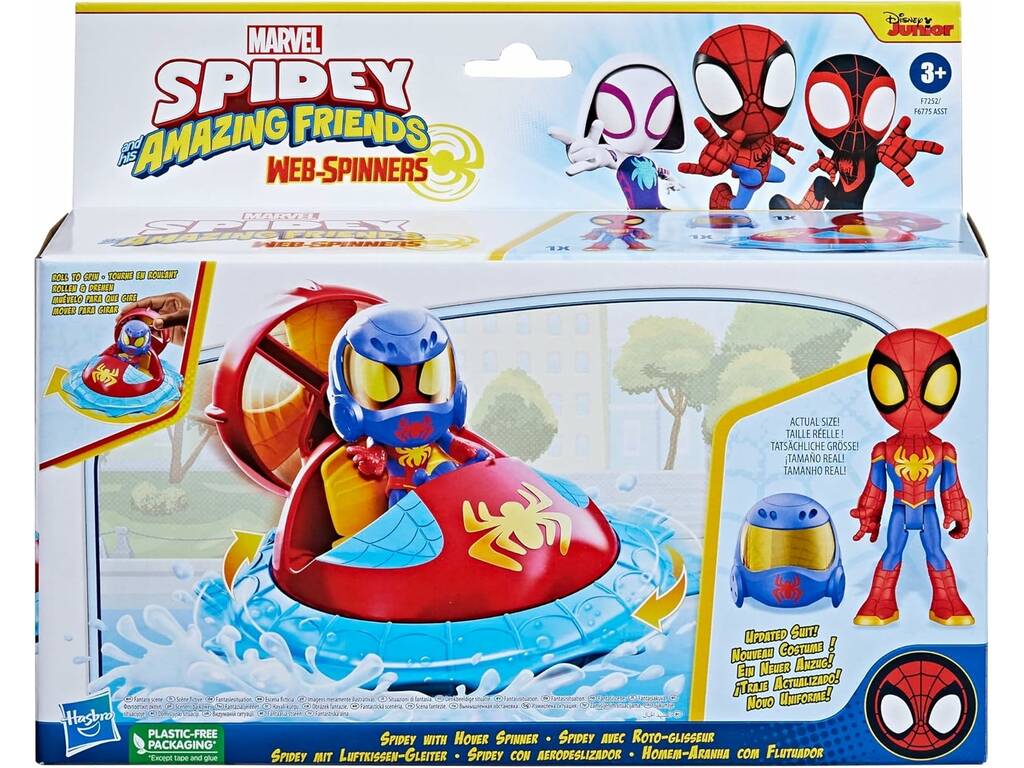 Poupée Spidey et ses incroyables amis avec aéroglisseur Hasbro F7252
