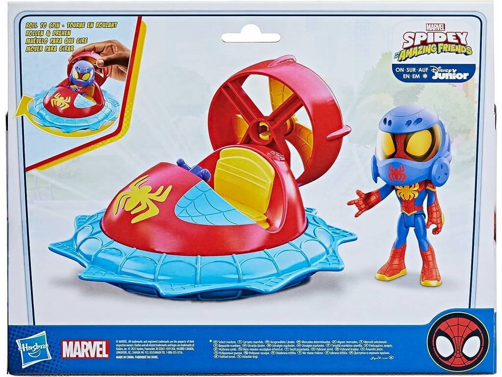 Poupée Spidey et ses incroyables amis avec aéroglisseur Hasbro F7252