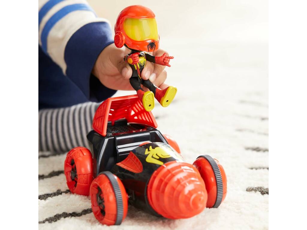 Spidey et ses incroyables amis Muñeco Miles Morales con Vehiculo Perforador Hasbro F7253