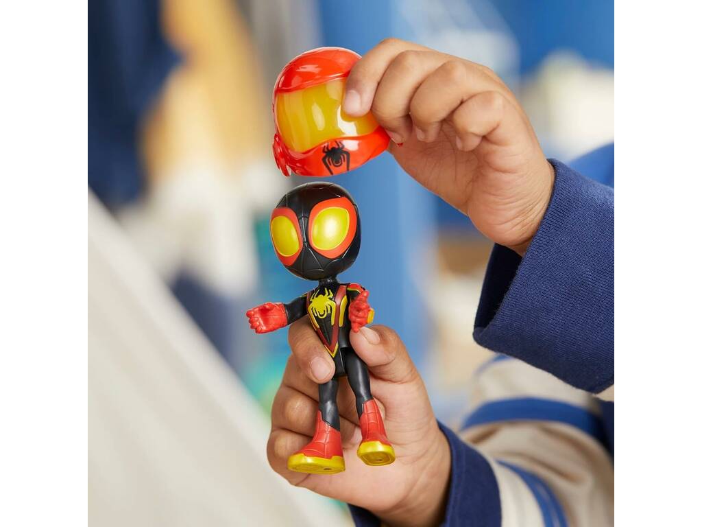 Spidey et ses incroyables amis Muñeco Miles Morales con Vehiculo Perforador Hasbro F7253