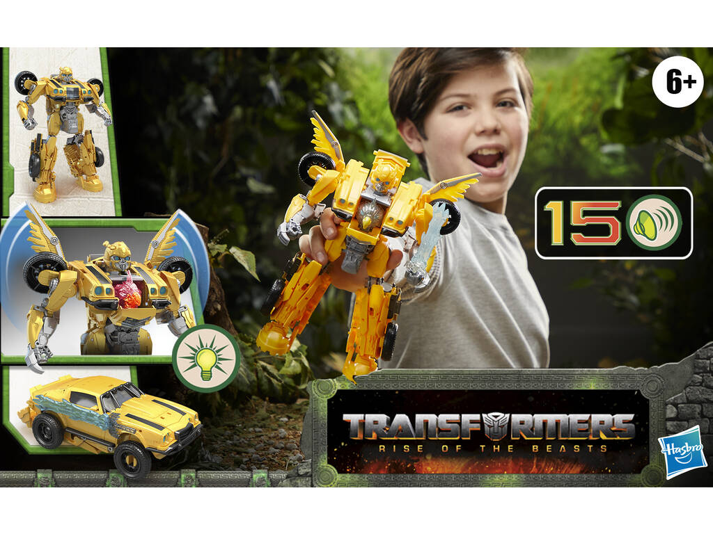 Transformers Rise Of The Beasts Figura Bumblebee Beast Mode Hasbro F4055