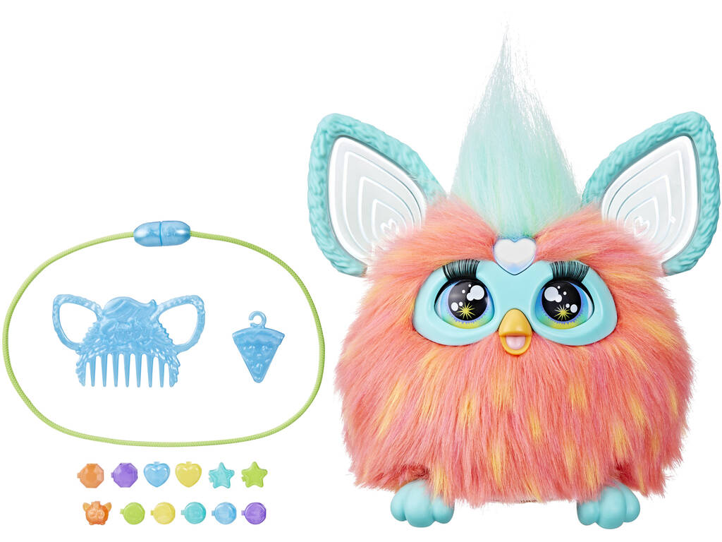 Furby Peluche interactivo color Coral Hasbro F6744105