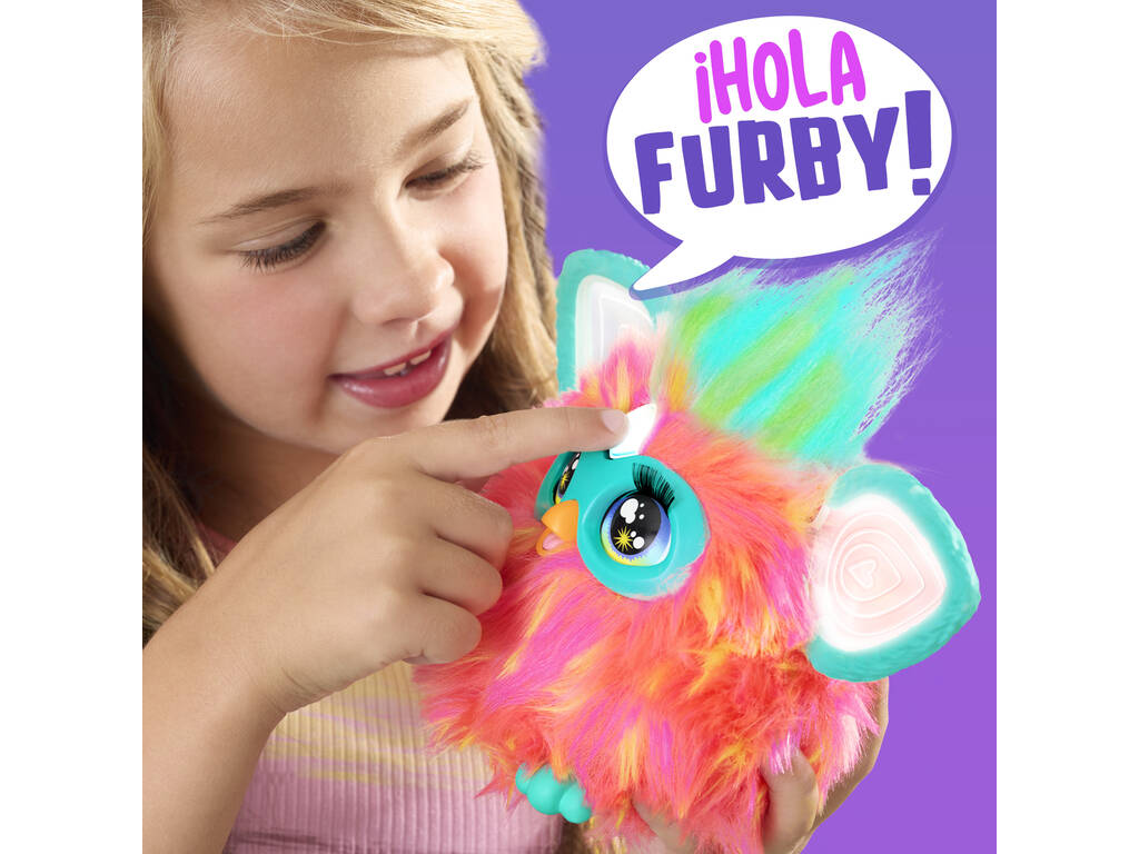 Furby Peluche interactivo color Coral Hasbro F6744105