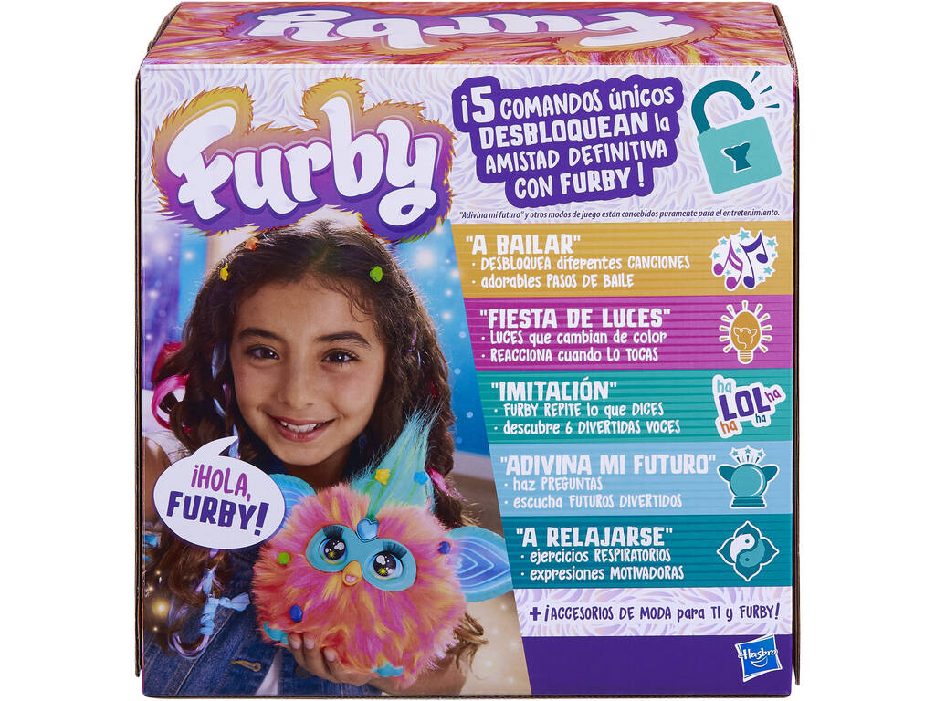 Furby Peluche interactivo color Coral Hasbro F6744105