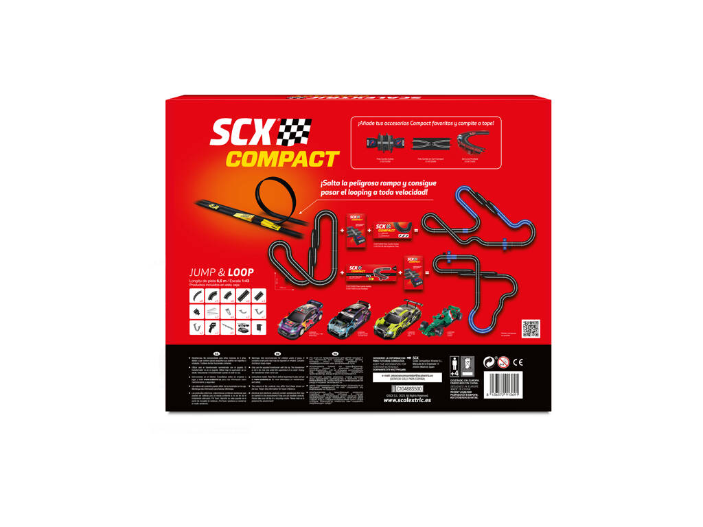 Scalextric Compact Circuito Jump & Loop C10468S500