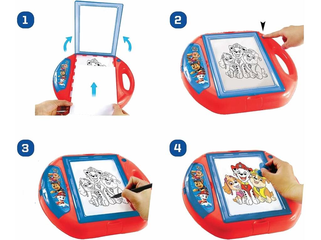 Projecteur de motifs canins Paw Patrol avec pochoirs et tampons Lexibook CR310PA