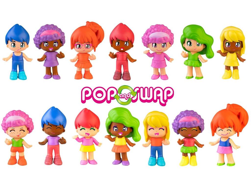 Pinypon Rainbow Tube 7 Figuras Famosa PNY43000