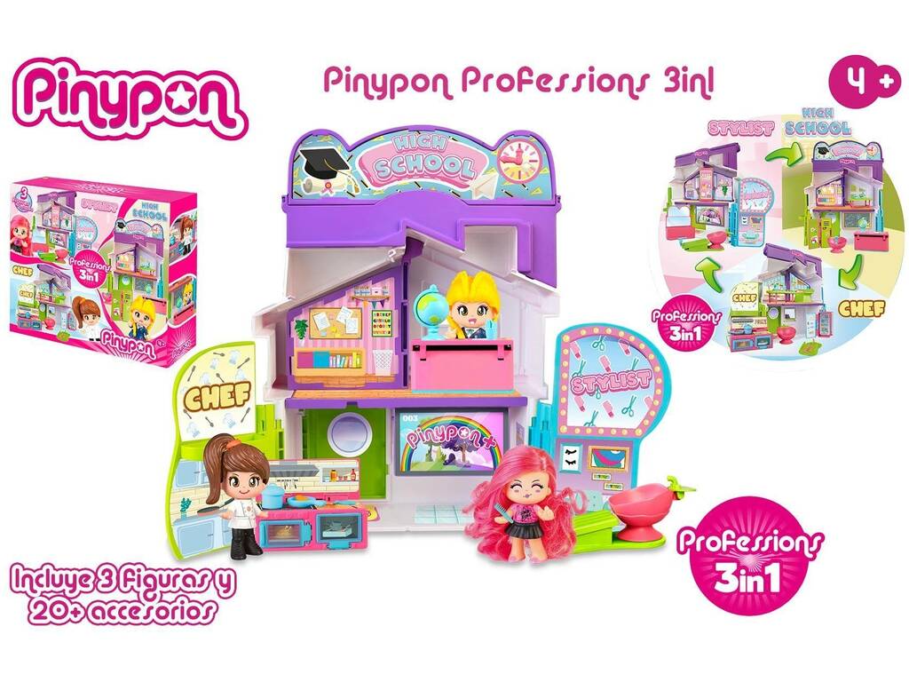 Pinypon Professions 3 en 1 Famosa PNY45000
