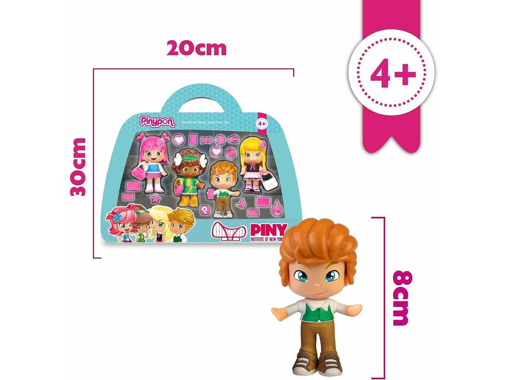 Pinypon Piny Set 4 Amici di Famosa PNP02000