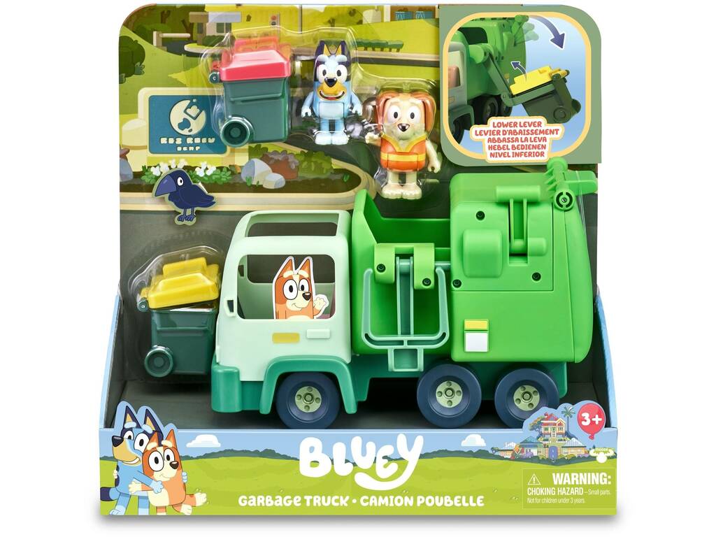 Bluey Camion poubelle avec figurines Famosa BLY44010