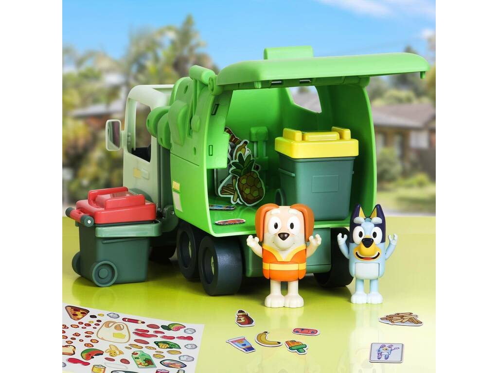 Bluey Camion poubelle avec figurines Famosa BLY44010