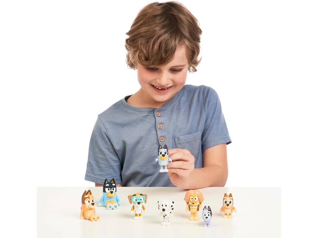 Bluey Pack 8 figure Famosa BLY49000