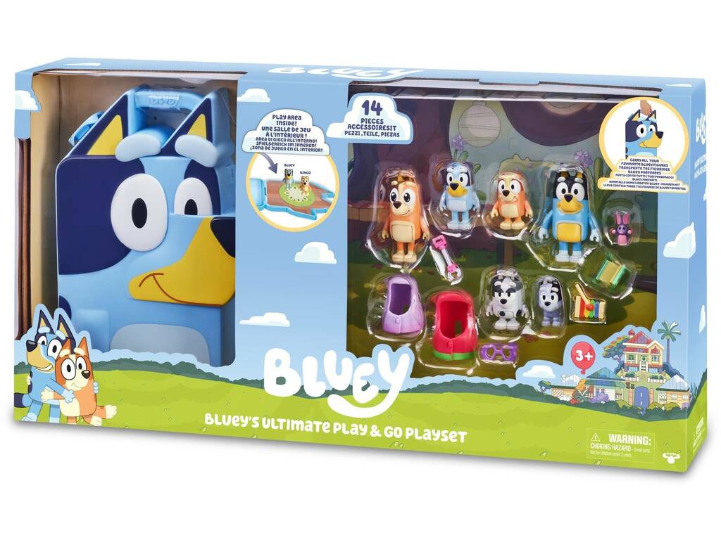 Bluey Valigetta collezionabile con figure Famosa BLY52000