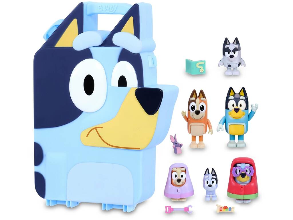 Bluey Valigetta collezionabile con figure Famosa BLY52000