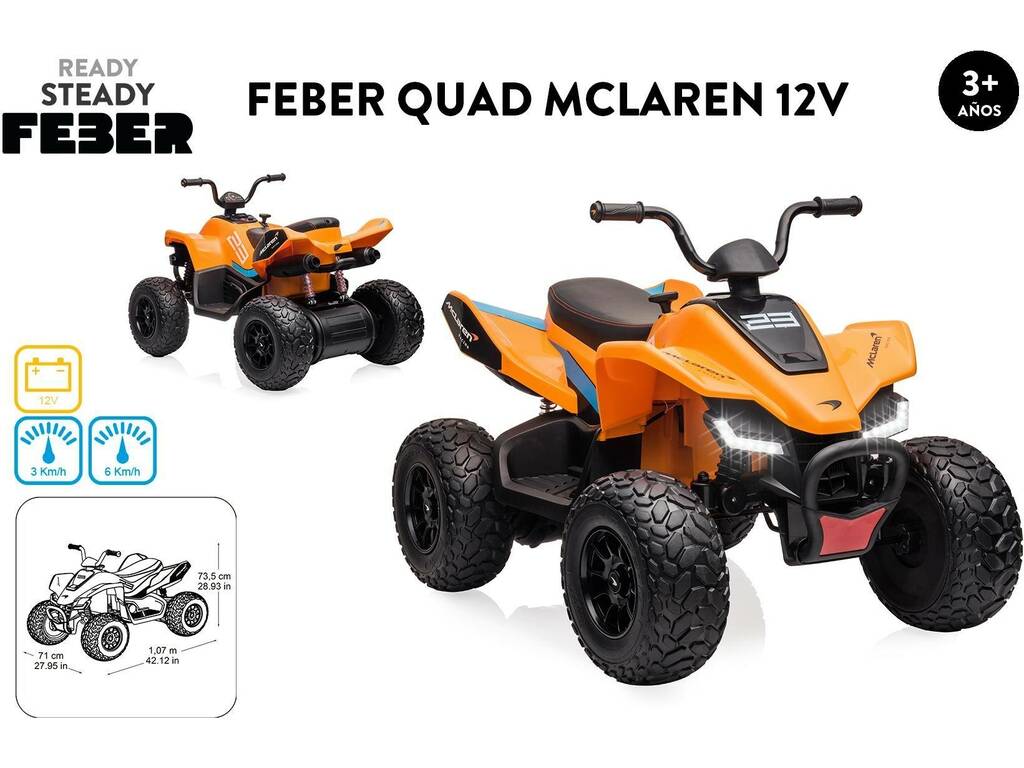 Feber Quad McLaren 12v. Famosa FEN11000