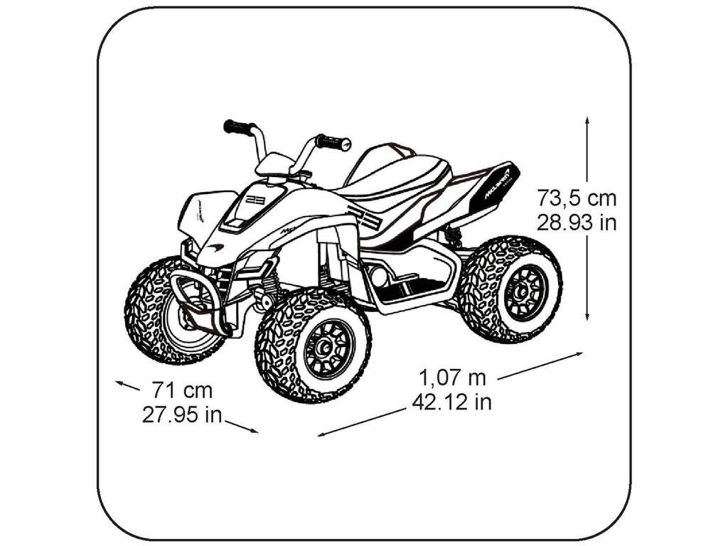 Feber Quad McLaren 12v. Famosa FEN11000