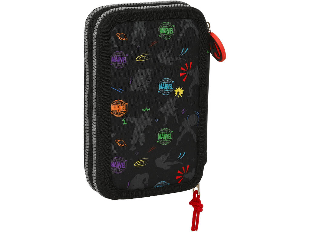Astuccio doppio Avengers Super Heroes 28 pezzi Safta 412379854