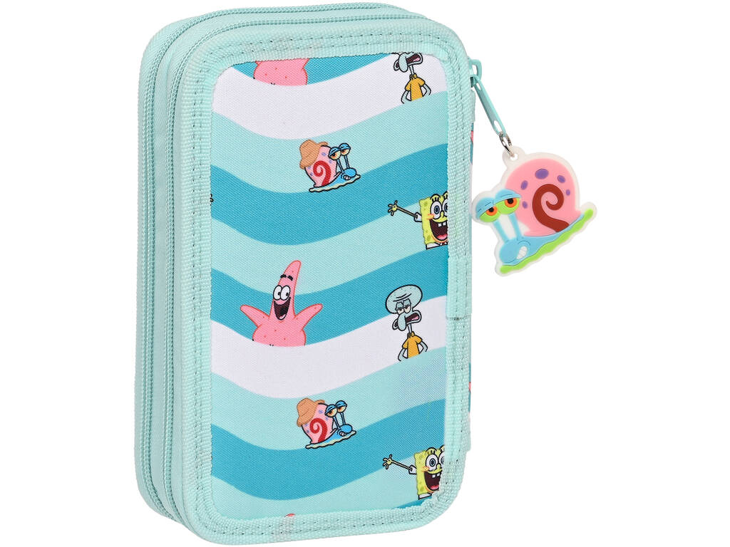 Bob l'éponge reste positif 28 pièces Safta double trousse à crayons 412291854