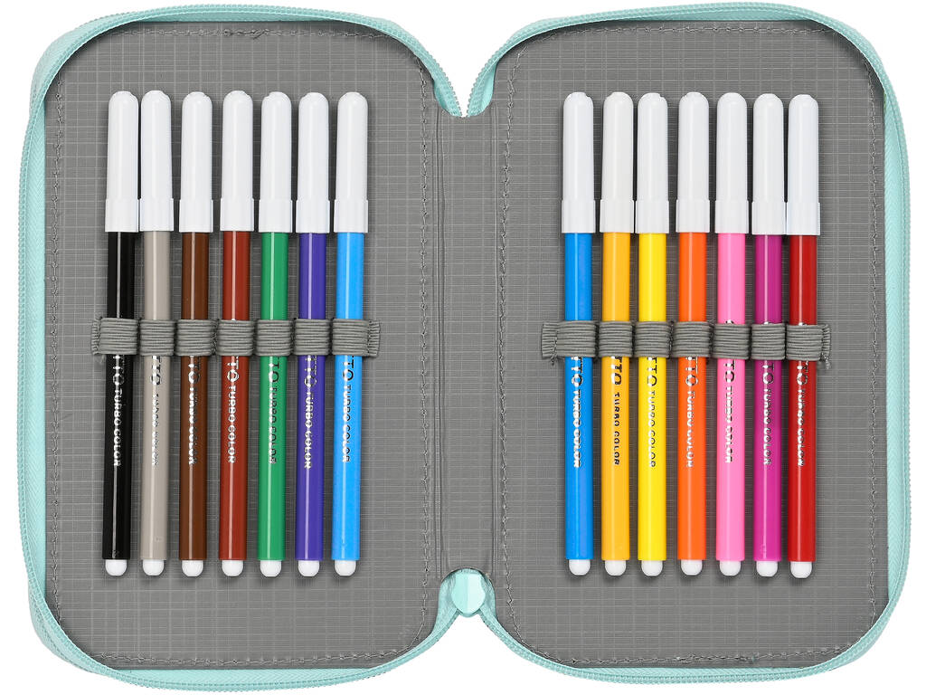 Bob l'éponge reste positif 28 pièces Safta double trousse à crayons 412291854