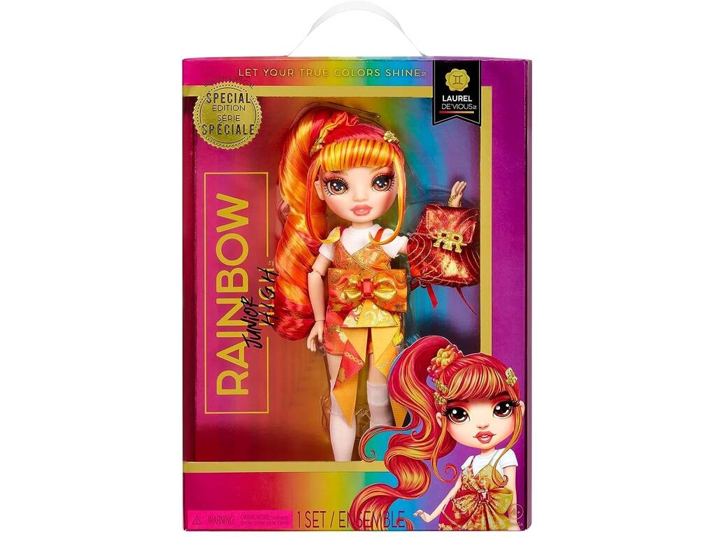 Rainbow High Junior Edição Especial Boneca Laurel De'Vious MGA 590446