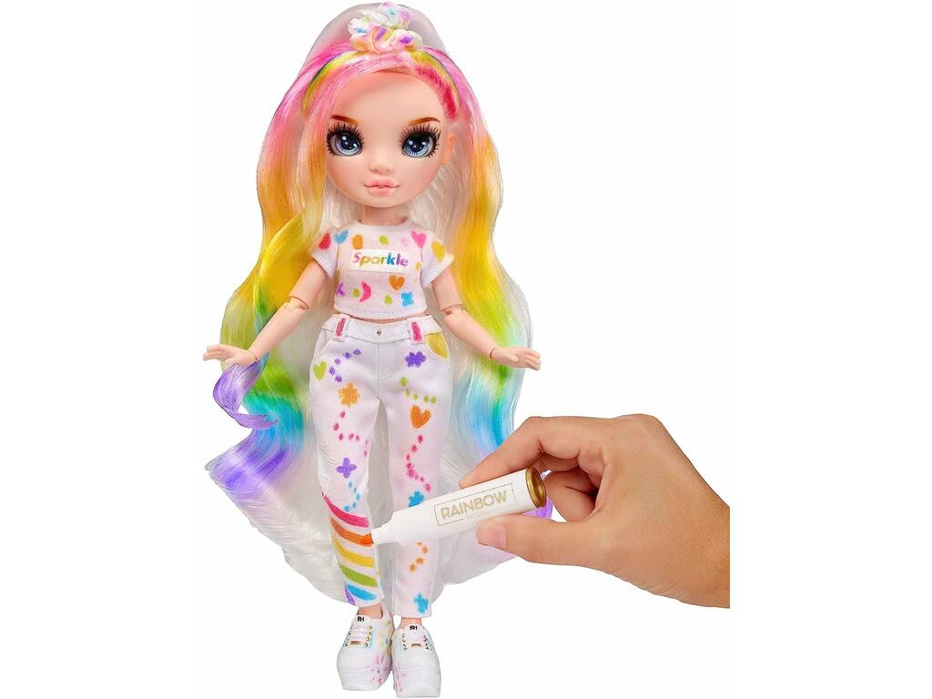 Rainbow High Color & Create Bambola Occhi Blu MGA 594123